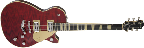 Gretsch G6228FM Players Edition Jet BT with V-Stoptail Flame Maple Ebony Fingerboard Crimson Stain