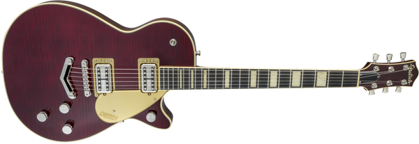 Gretsch G6228FM Players Edition Jet BT with V-Stoptail and Flame Maple Ebony Fingerboard Dark Cherry Stain