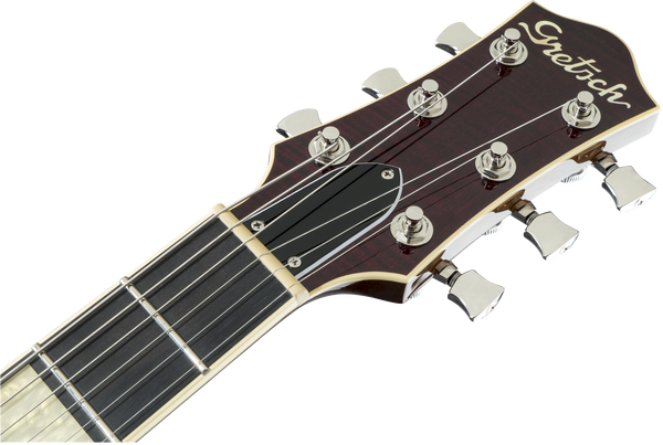 Gretsch G6228FM Players Edition Jet BT with V-Stoptail and Flame Maple Ebony Fingerboard Dark Cherry Stain