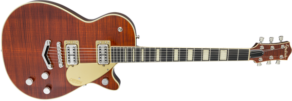 Gretsch G6228FM Players Edition Jet BT with V-Stoptail and Flame Maple Ebony Fingerboard Bourbon Stain