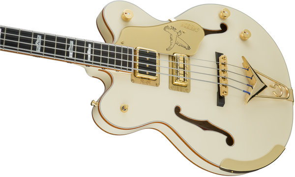 Gretsch G6136B-TP Tom Petersson Signature 4-String Bass - Aged White - 8