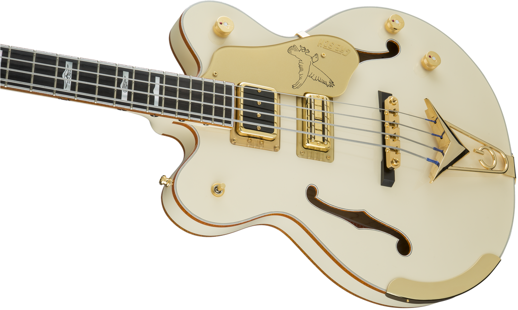 Gretsch G6136B-TP Tom Petersson Signature 4-String Bass - Aged White - 8