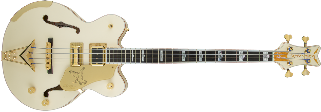 Gretsch G6136B-TP Tom Petersson Signature 4-String Bass - Aged White - 2