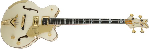 Gretsch G6136B-TP Tom Petersson Signature 4-String Bass - Aged White - 5
