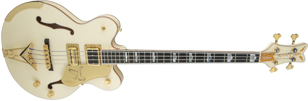 Gretsch G6136B-TP Tom Petersson Signature 4-String Bass - Aged White - 4