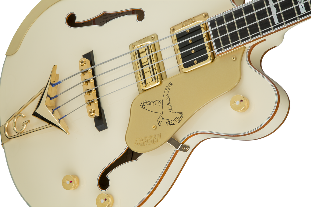 Gretsch G6136B-TP Tom Petersson Signature 4-String Bass - Aged White - 6