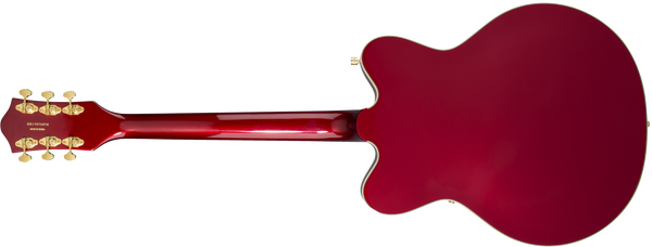 Gretsch G5422TG Electromatic Hollow Body Double-Cut with Bigsby Gold Hardware 2-Tone White Sparkle on Candy Apple Red