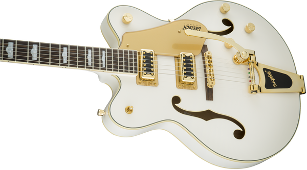 Gretsch G5422TG Electromatic Hollow Body Double-Cut with Bigsby and Gold Hardware Snowcrest White