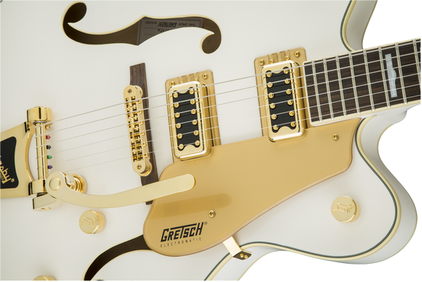 Gretsch G5422TG Electromatic Hollow Body Double-Cut with Bigsby and Gold Hardware Snowcrest White