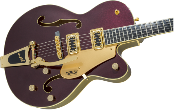 Gretsch G5420TG Electromatic 135th Anniversary LTD Hollow Body Single-Cut with Bigsby Compressed Ebony Fingerboard Two-Tone Dark Cherry Metallic/Casino Gold