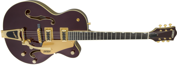 Gretsch G5420TG Electromatic 135th Anniversary LTD Hollow Body Single-Cut with Bigsby Compressed Ebony Fingerboard Two-Tone Dark Cherry Metallic/Casino Gold
