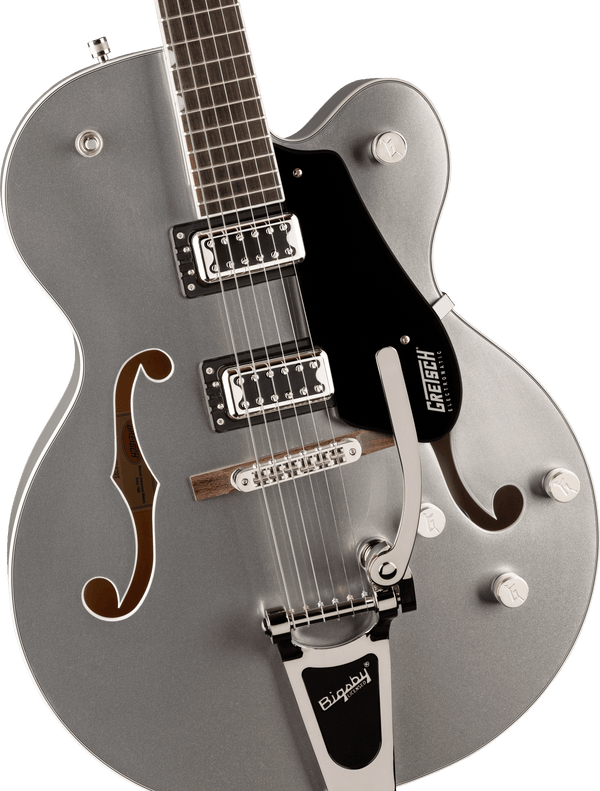 Gretsch G5420T Electromatic Classic Hollow Body Single-Cut with Bigsby Laurel Fingerboard Airline Silver