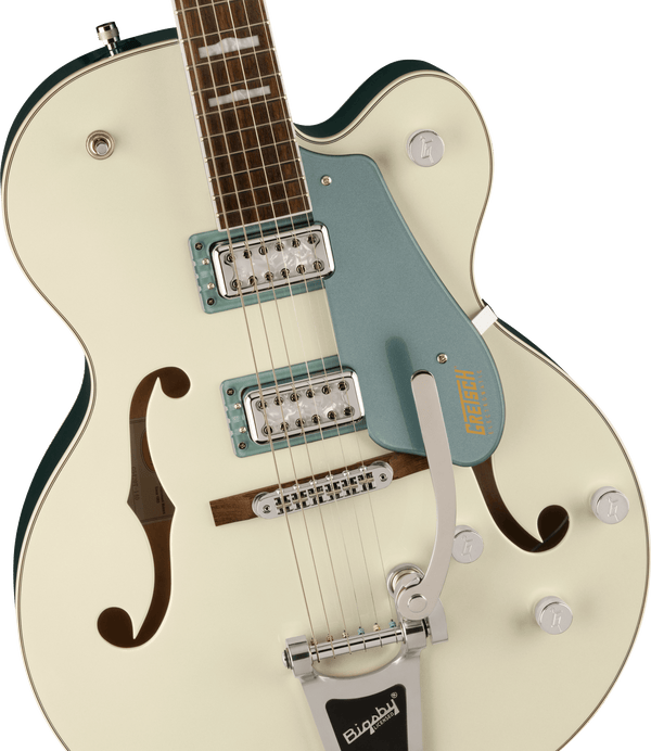 Gretsch G5420T-140 Electromatic 140th Double Platinum Hollow Body with Bigsby Laurel Fingerboard Two-Tone Pearl Platinum/Stone Platinum