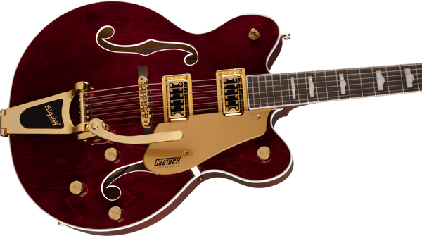 Gretsch G5422TG Electromatic Classic Hollow Body Double-Cut with Bigsby and Gold Hardware Laurel Fingerboard Walnut Stain