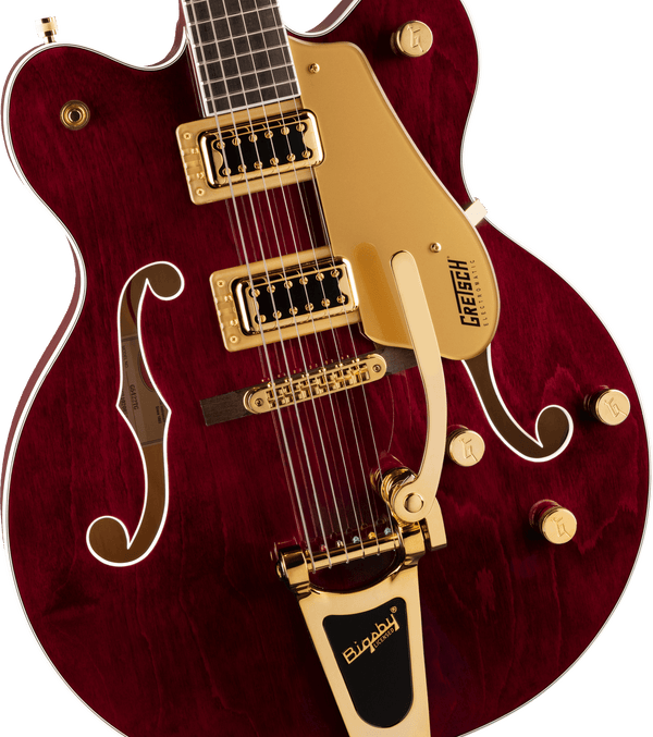 Gretsch G5422TG Electromatic Classic Hollow Body Double-Cut with Bigsby and Gold Hardware Laurel Fingerboard Walnut Stain