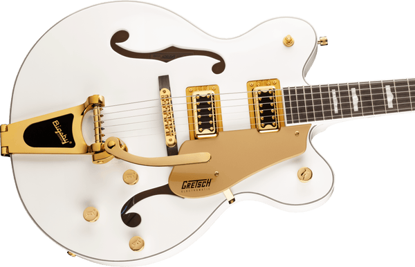 Gretsch G5422TG Electromatic Classic Hollow Body Double-Cut with Bigsby and Gold Hardware Laurel Fingerboard Snowcrest White