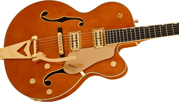 Gretsch Synchromatic Nashville Hollow Body Single-Cut with Bigsby Ebony Fingerboard 50's Orange Stain