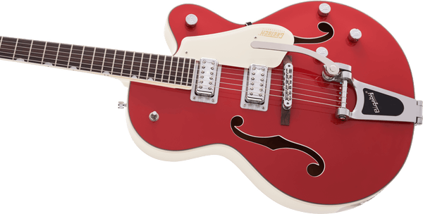 Gretsch G5410T Limited Edition Electromatic Tri-Five Hollow Body Single-Cut with Bigsby Rosewood Fingerboard Two-Tone Fiesta Red/Vintage White
