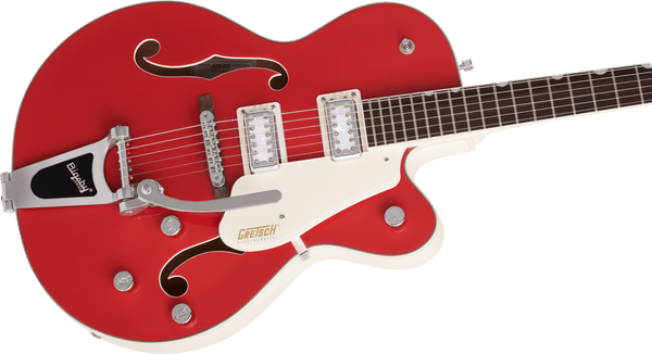 Gretsch G5410T Limited Edition Electromatic Tri-Five Hollow Body Single-Cut with Bigsby Rosewood Fingerboard Two-Tone Fiesta Red/Vintage White