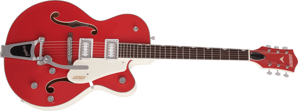 Gretsch G5410T Limited Edition Electromatic Tri-Five Hollow Body Single-Cut with Bigsby Rosewood Fingerboard Two-Tone Fiesta Red/Vintage White