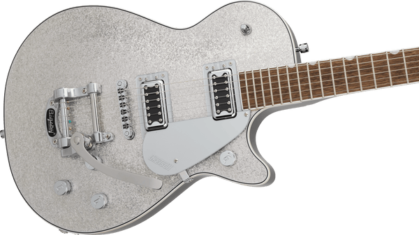 Gretsch G5230T Electromatic Sparkle Jet FT Single-Cut with Bigsby Laurel Fingerboard Silver Sparkle