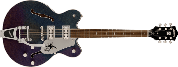 Gretsch Electromatic John Gourley Broadkaster Center Block Laurel Fingerboard Iridescent Black