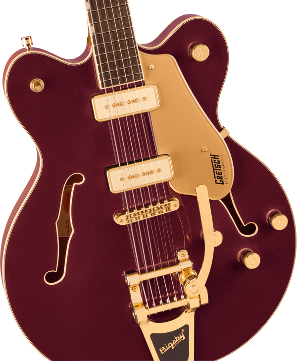 Gretsch Electromatic Pristine LTD Center Block Double-Cut with Bigsby Laurel Fingerboard Dark Cherry Metallic