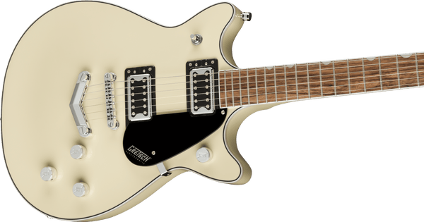 Gretsch G5222 Electromatic Double Jet BT with V-Stoptail Laurel Fingerboard Vintage White
