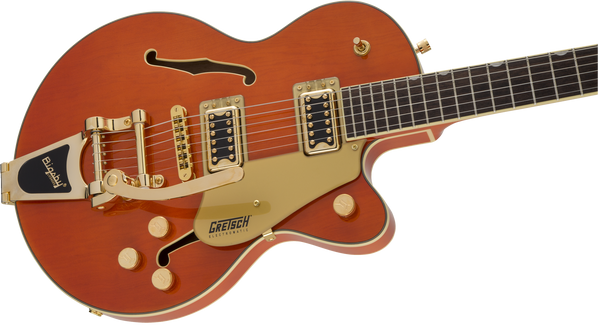Gretsch G5655TG Electromatic Center Block Jr. Single-Cut with Bigsby and Gold Hardware Laurel Fingerboard Orange Stain