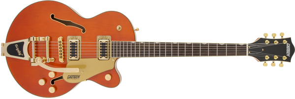 Gretsch G5655TG Electromatic Center Block Jr. Single-Cut with Bigsby and Gold Hardware Laurel Fingerboard Orange Stain