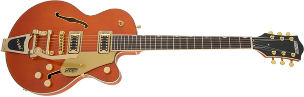Gretsch G5655TG Electromatic Center Block Jr. Single-Cut with Bigsby and Gold Hardware Laurel Fingerboard Orange Stain