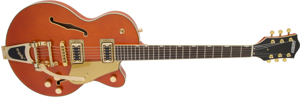 Gretsch G5655TG Electromatic Center Block Jr. Single-Cut with Bigsby and Gold Hardware Laurel Fingerboard Orange Stain