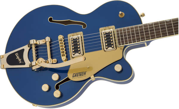 Gretsch G5655TG Electromatic Center Block Jr. Single-Cut with Bigsby and Gold Hardware Laurel Fingerboard Azure Metallic