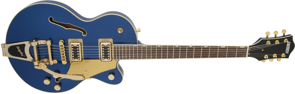 Gretsch G5655TG Electromatic Center Block Jr. Single-Cut with Bigsby and Gold Hardware Laurel Fingerboard Azure Metallic