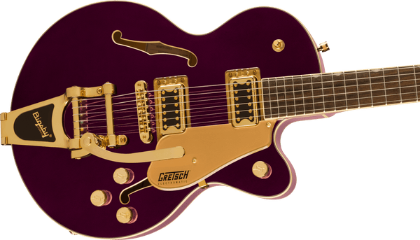 Gretsch G5655TG Electromatic Center Block Jr. Single-Cut with Bigsby and Gold Hardware Laurel Fingerboard Amethyst