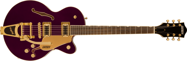 Gretsch G5655TG Electromatic Center Block Jr. Single-Cut with Bigsby and Gold Hardware Laurel Fingerboard Amethyst
