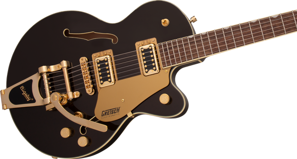 Gretsch G5655TG Electromatic Center Block Jr. Single-Cut with Bigsby and Gold Hardware Laurel Fingerboard Black Gold