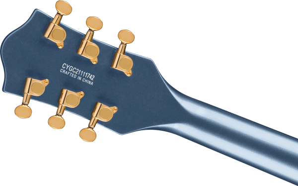 Gretsch G5655TG Electromatic Center Block Jr. Single-Cut with Bigsby and Gold Hardware Laurel Fingerboard Cerulean Smoke