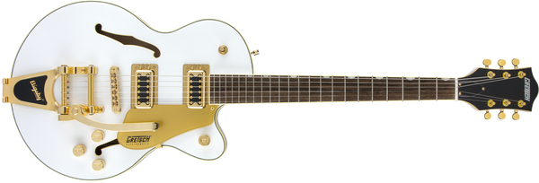 Gretsch G5655TG Limited Edition Electromatic Center Block Jr. Single-Cut with Bigsby and Gold Hardware Laurel Fingerboard Snow Crest White