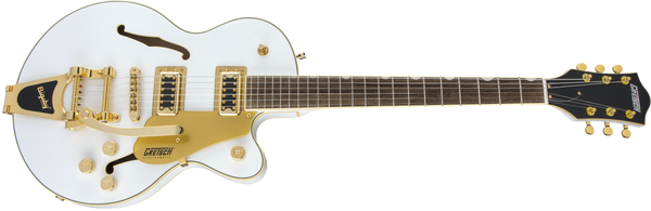 Gretsch G5655TG Limited Edition Electromatic Center Block Jr. Single-Cut with Bigsby and Gold Hardware Laurel Fingerboard Snow Crest White