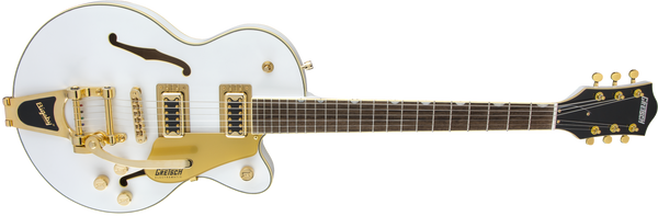 Gretsch G5655TG Limited Edition Electromatic Center Block Jr. Single-Cut with Bigsby and Gold Hardware Laurel Fingerboard Snow Crest White