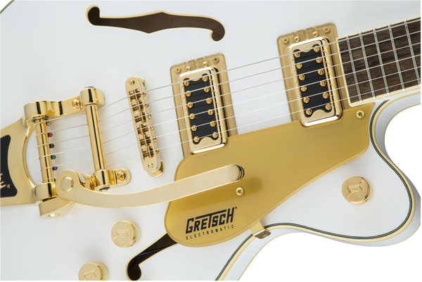 Gretsch G5655TG Limited Edition Electromatic Center Block Jr. Single-Cut with Bigsby and Gold Hardware Laurel Fingerboard Snow Crest White
