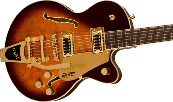 Gretsch G5655TG Electromatic Center Block Jr. Single-Cut with Bigsby and Gold Hardware Laurel Fingerboard Single Barrel Burst