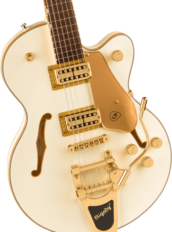 Gretsch Electromatic Chris Rocha Broadkaster Jr. Center Block Rosewood Fingerboard Vintage White