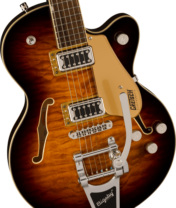 Gretsch G5655T-QM Electromatic Center Block Jr. Single-Cut Quilted Maple with Bigsby Sweet Tea