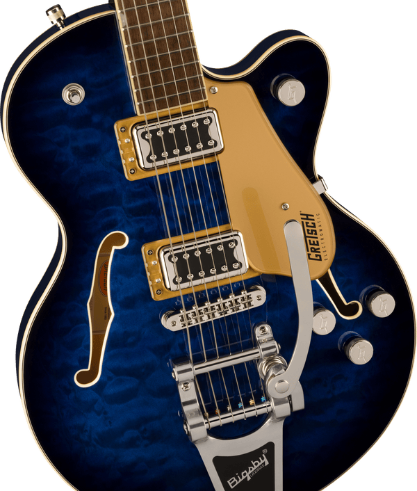 Gretsch G5655T-QM Electromatic Center Block Jr. Single-Cut Quilted Maple with Bigsby Hudson Sky
