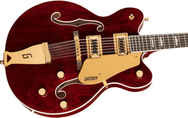 Gretsch G5422G-12 Electromatic Classic Hollow Body Double-Cut 12-String with Gold Hardware Laurel Fingerboard Walnut Stain
