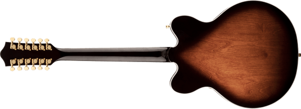 Gretsch G5422G-12 Electromatic Classic Hollow Body Double-Cut 12-String with Gold Hardware Laurel Fingerboard Single Barrel Burst