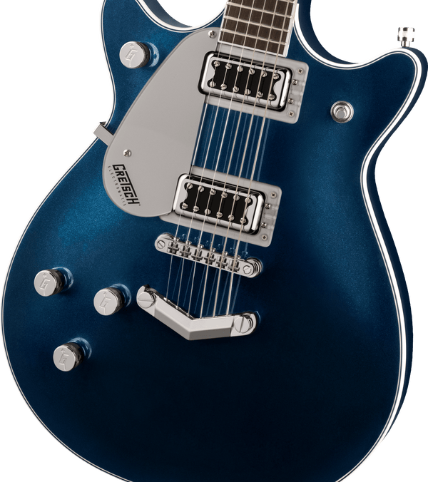 Gretsch G5232LH Electromatic Double Jet FT with V-Stoptail Left-Handed Laurel Fingerboard Midnight Sapphire