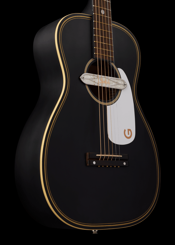 Gretsch G9520E Gin Rickey Acoustic/Electric with Soundhole Pickup Walnut Fingerboard Smokestack Black
